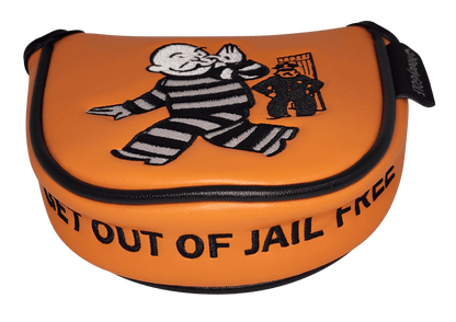 Get Out of Jail Embroidered Putter Cover - Mallet