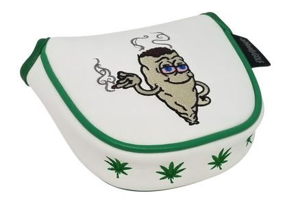 Marijuana Joint Embroidered Putter Cover - Mallet by ReadyGOLF