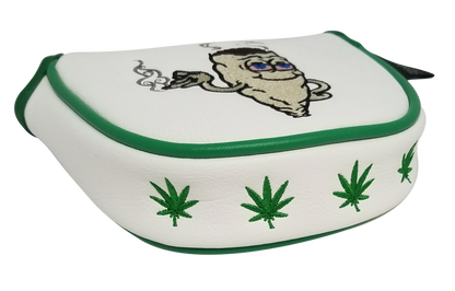 Marijuana Joint Embroidered Putter Cover - Mallet by ReadyGOLF