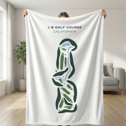 J B Golf Course, California - Printed Golf Courses