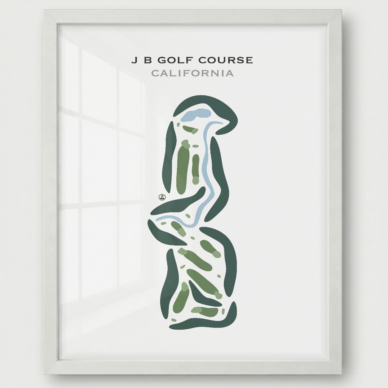 J B Golf Course, California - Printed Golf Courses