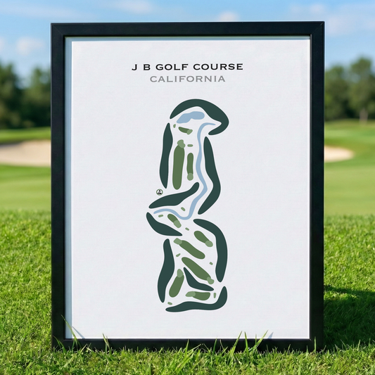J B Golf Course, California - Printed Golf Courses