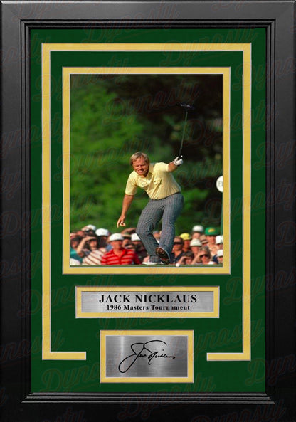 Jack Nicklaus 1986 Masters Tournament Putt 8" x 10" Framed Golf Photo with Engraved Autograph