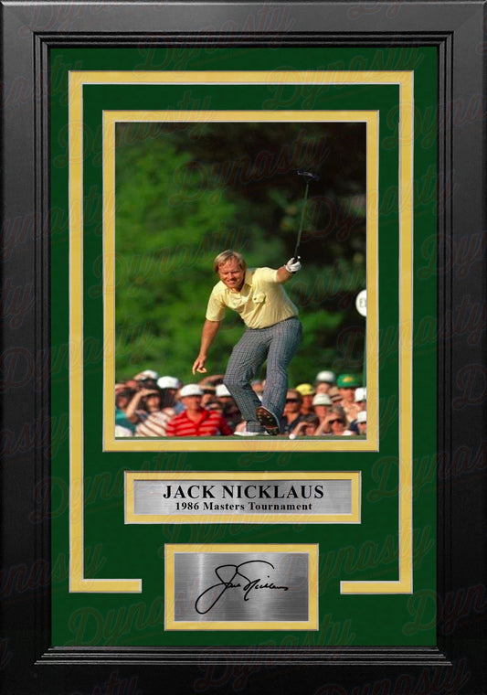 Jack Nicklaus 1986 Masters Tournament Putt 8" x 10" Framed Golf Photo with Engraved Autograph