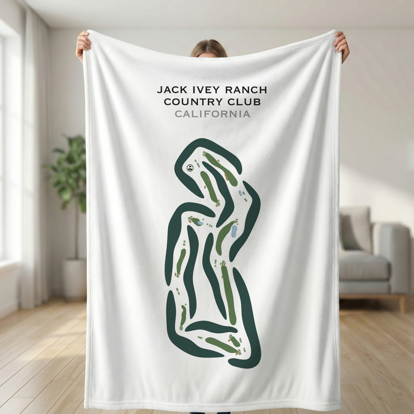 Jack Ivey Ranch Country Club, California - Printed Golf Courses