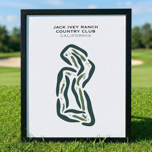 Jack Ivey Ranch Country Club, California - Printed Golf Courses