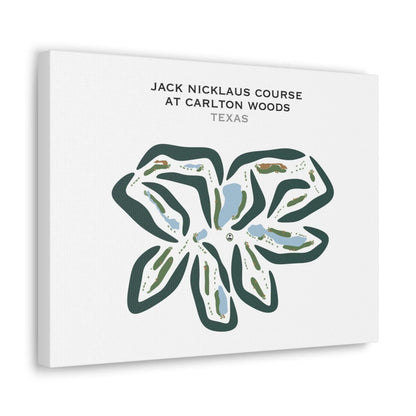 Jack Nicklaus Course At Carlton Woods, Texas - Printed Golf Courses