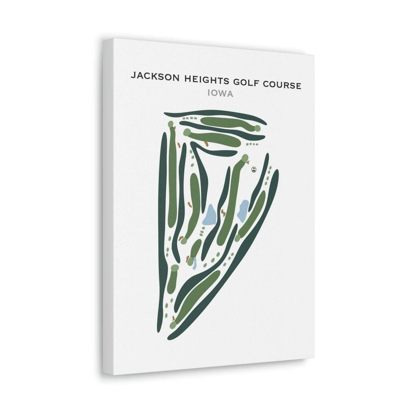 Jackson Heights Golf Course, Iowa - Printed Golf Courses