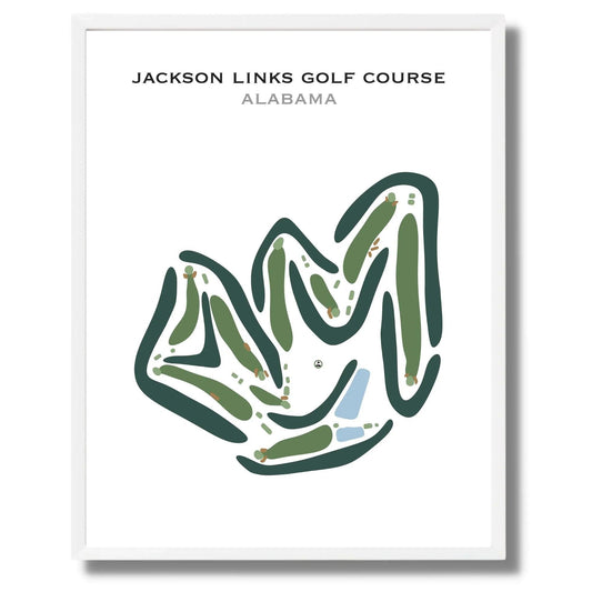 Jackson Links Golf Course, Alabama - Printed Golf Courses