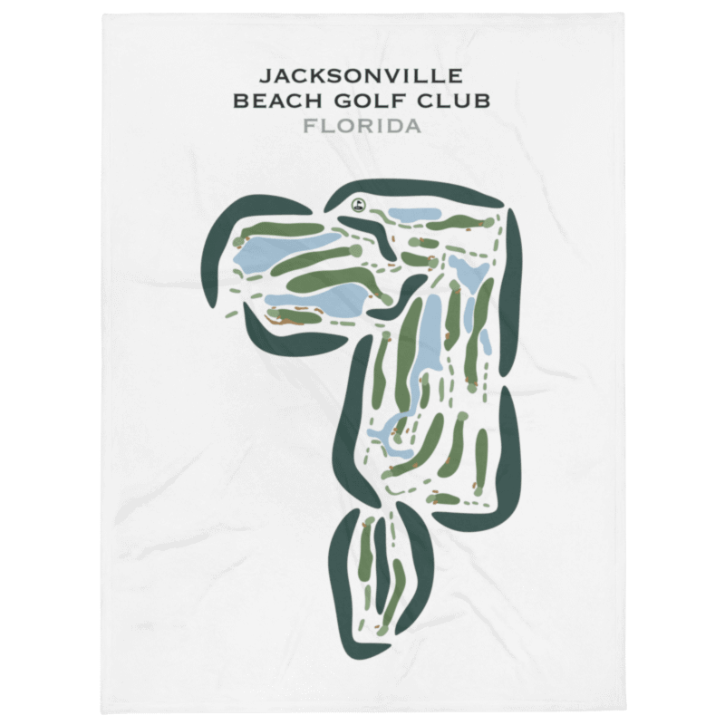 Jacksonville Beach Golf Club, Florida - Printed Golf Courses