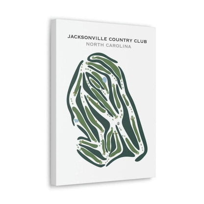 Jacksonville Country Club, North Carolina - Printed Golf Courses