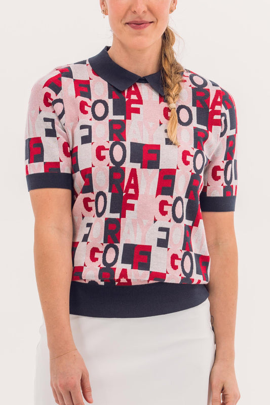 Logo Knit Polo