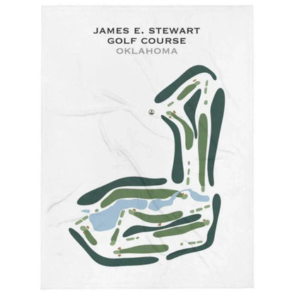 James E Stewart Golf Course, Oklahoma - Printed Golf Course