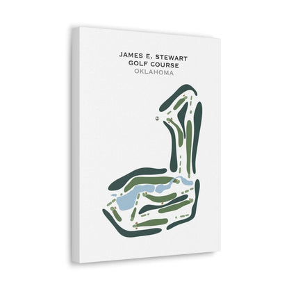James E Stewart Golf Course, Oklahoma - Printed Golf Course