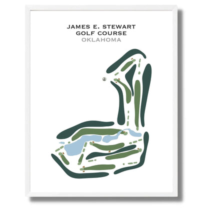 James E Stewart Golf Course, Oklahoma - Printed Golf Course