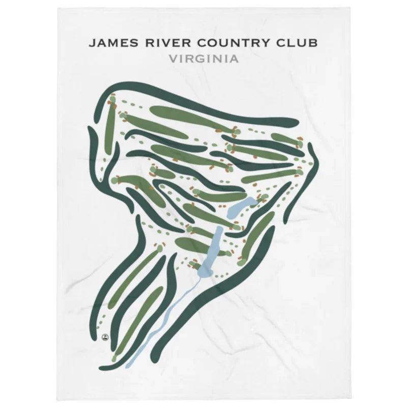 James River Country Club, Virginia - Printed Golf Courses