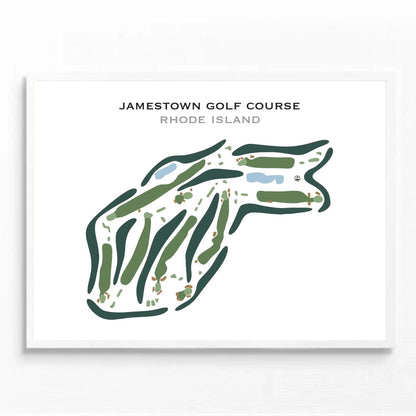 Jamestown Golf Course, Rhode Island - Printed Golf Course