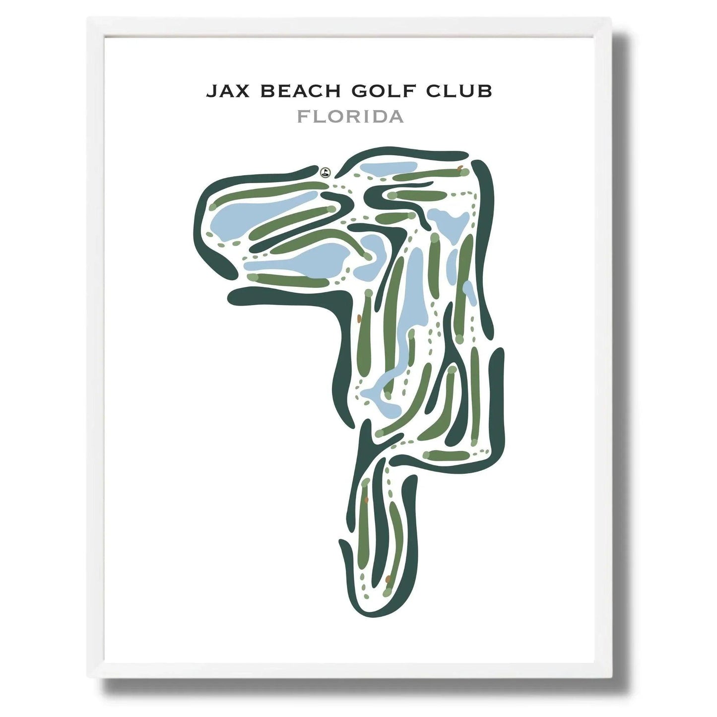 Jax Beach Golf Club, Florida - Printed Golf Courses