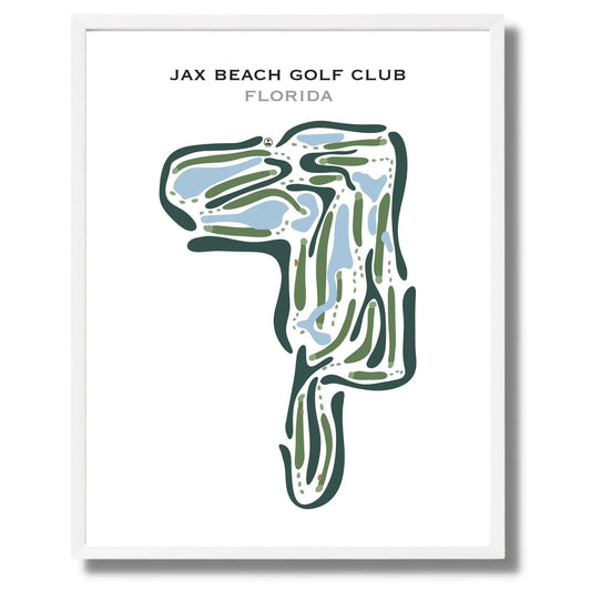 Jax Beach Golf Club, Florida - Printed Golf Courses