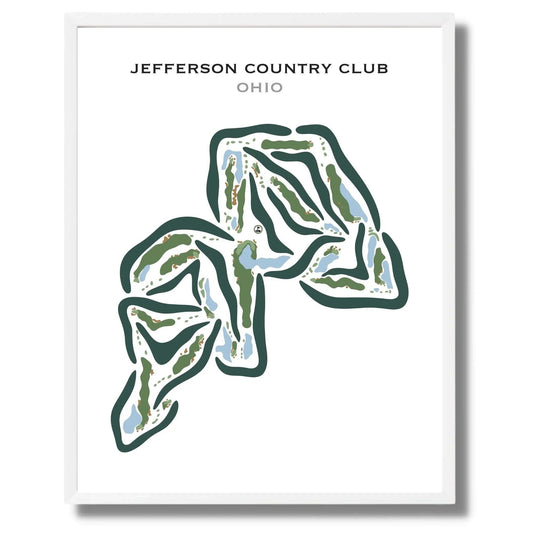 Jefferson Country Club, Ohio - Printed Golf Courses