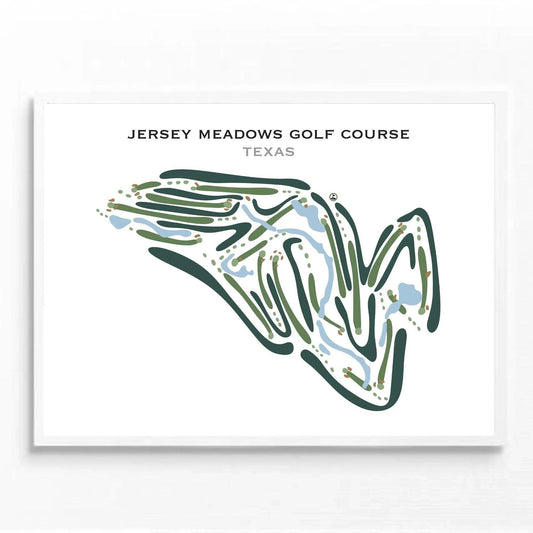 Jersey Meadow Golf Course, Texas - Printed Golf Courses