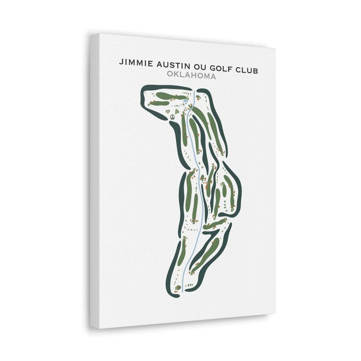 Jimmie Austin OU Golf Club, Oklahoma - Printed Golf Courses