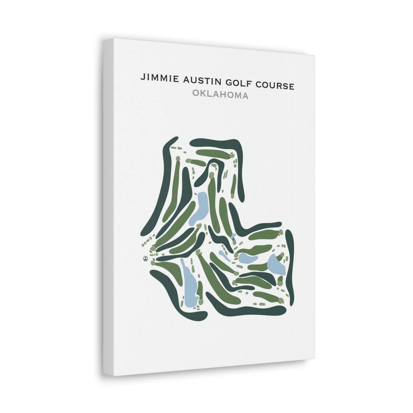 Jimmie Austin Golf Course, Oklahoma - Printed Golf Course
