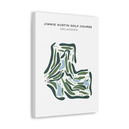 Jimmie Austin Golf Course, Oklahoma - Printed Golf Course