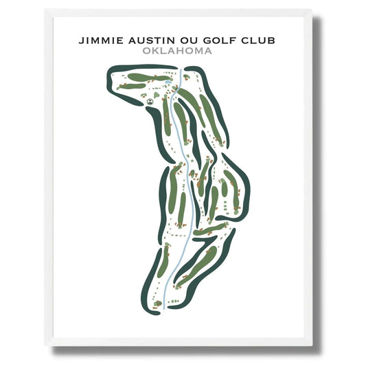Jimmie Austin OU Golf Club, Oklahoma - Printed Golf Courses