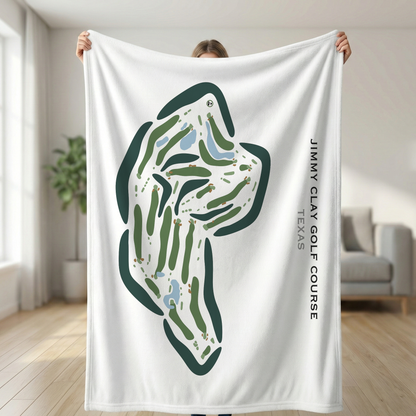 Jimmy Clay Golf Course, Texas - Printed Golf Courses