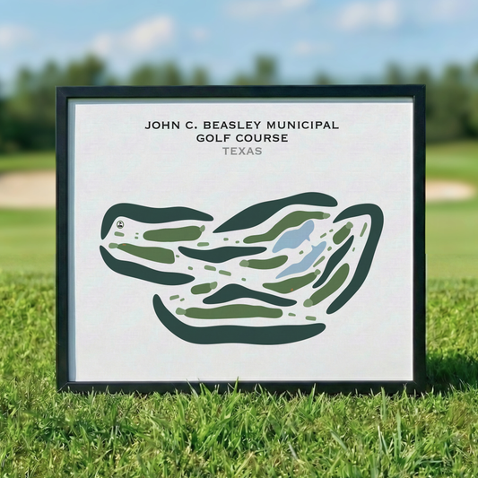 John C. Beasley Municipal Golf Course, Texas - Printed Golf Courses