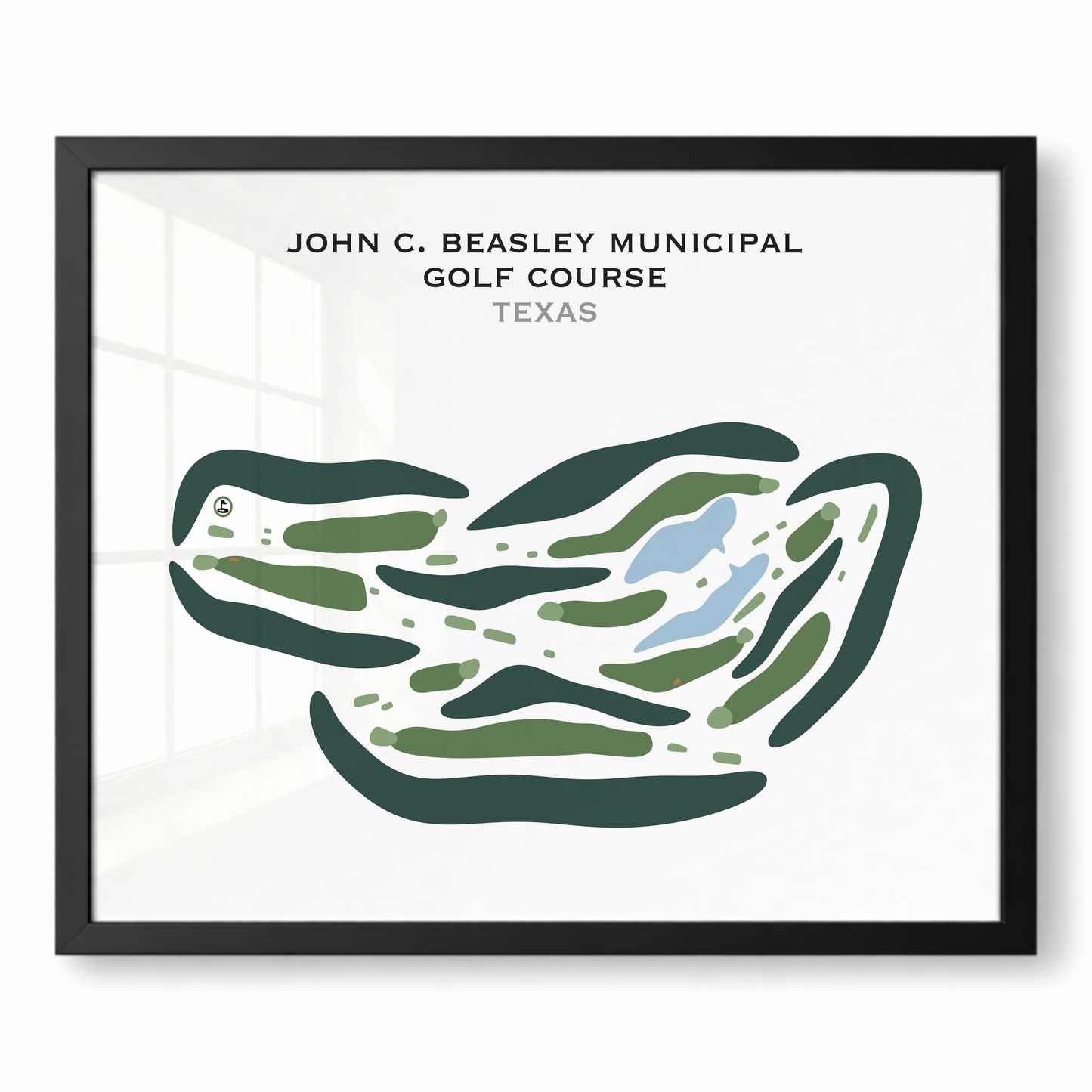 John C. Beasley Municipal Golf Course, Texas - Printed Golf Courses