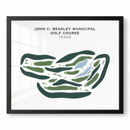 John C. Beasley Municipal Golf Course, Texas - Printed Golf Courses