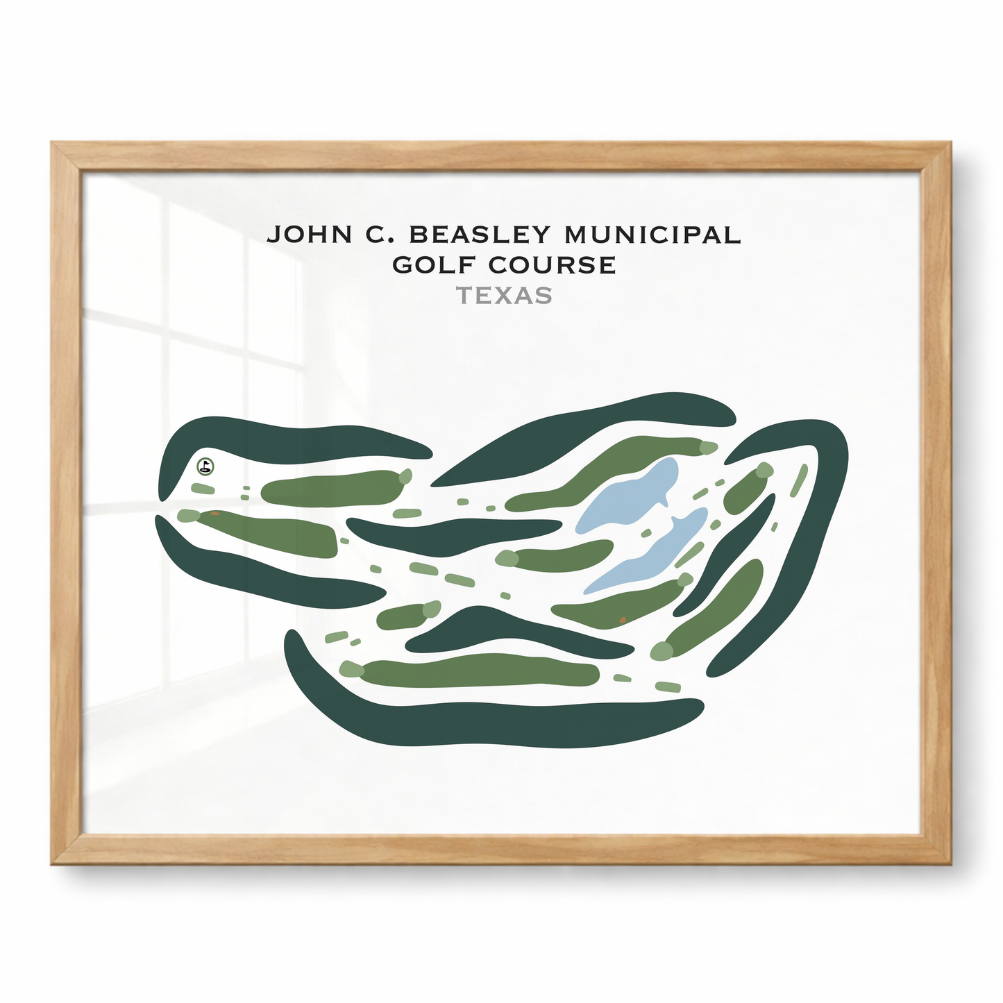 John C. Beasley Municipal Golf Course, Texas - Printed Golf Courses