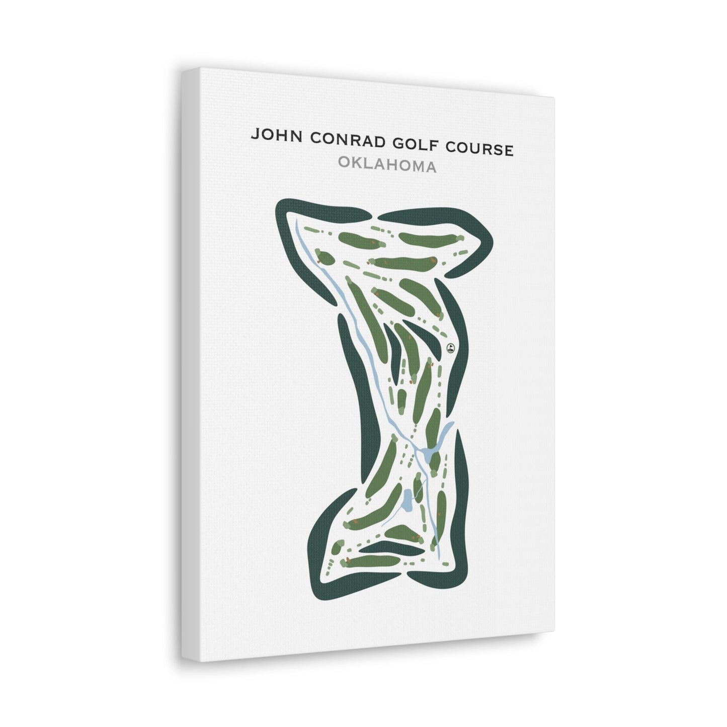 John Conrad Golf Course, Oklahoma - Printed Golf Courses