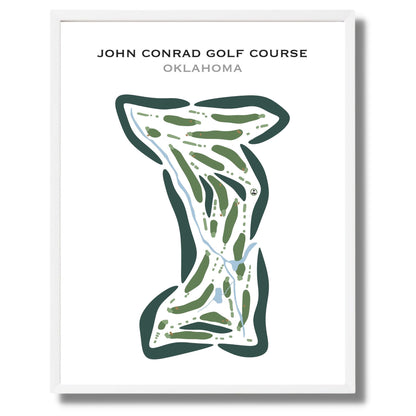 John Conrad Golf Course, Oklahoma - Printed Golf Courses