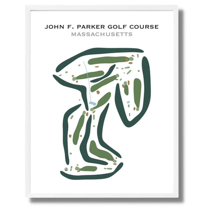 John F. Parker Golf Course, Massachusetts - Printed Golf Courses
