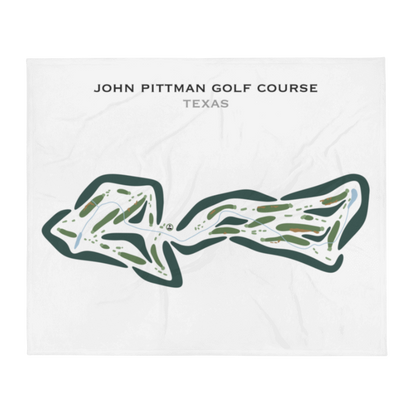 John Pitman Golf Course, Texas - Printed Golf Courses