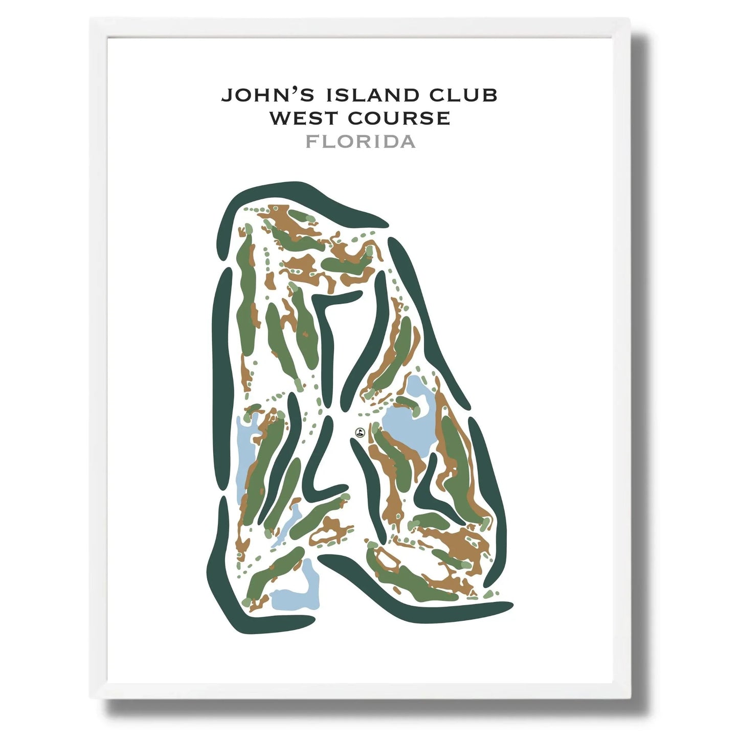 John's Island Club West Course, Florida - Printed Golf Course