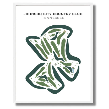 Johnson City Country Club, Tennessee - Printed Golf Courses