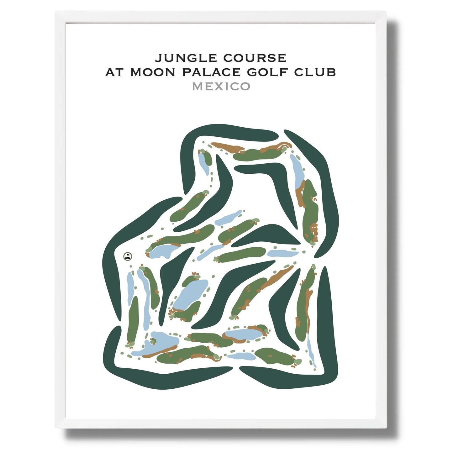 Jungle Course at Moon Palace Golf Club, Mexico - Printed Golf Courses