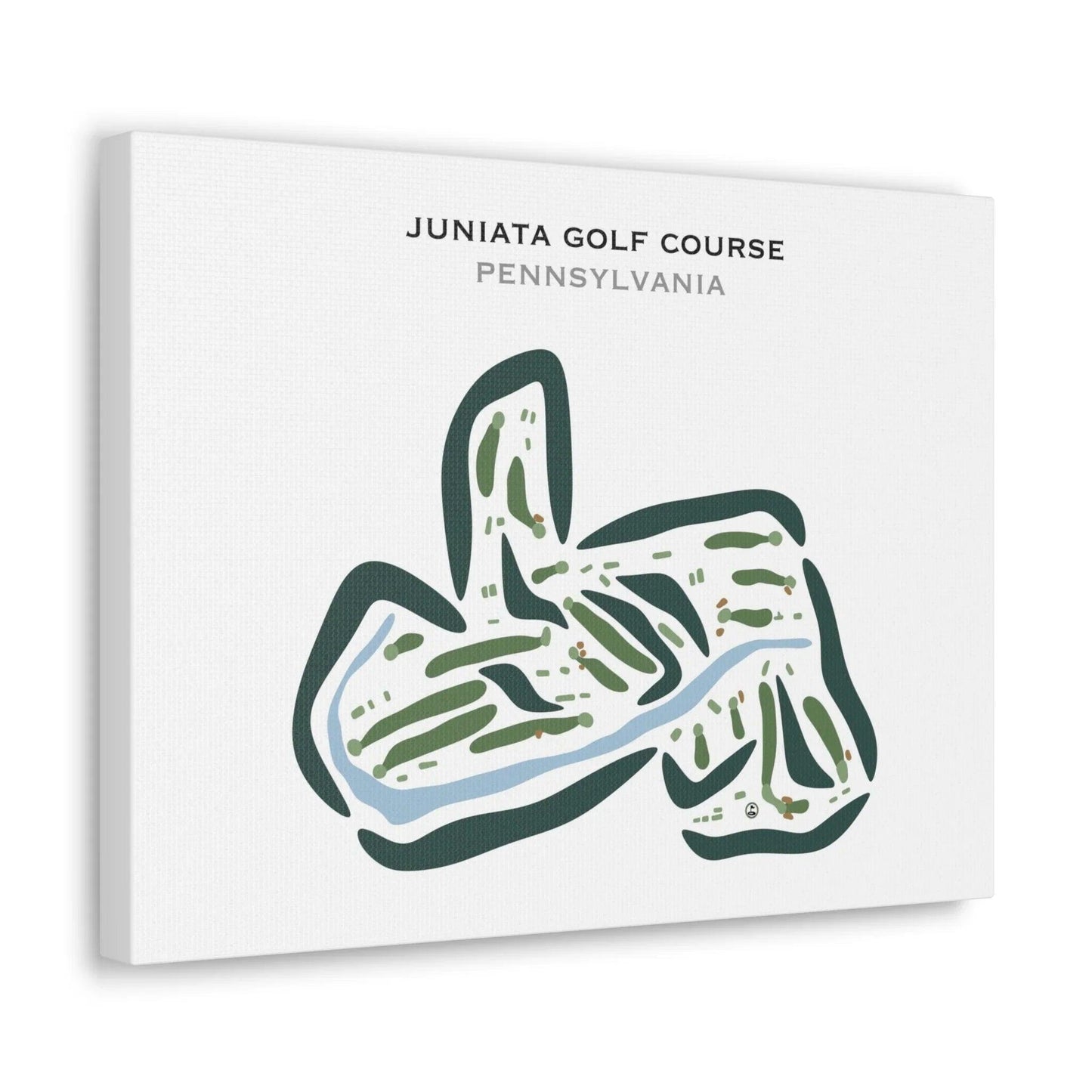 Juniata Golf Club, Pennsylvania - Printed Golf Course