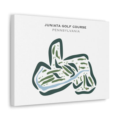 Juniata Golf Club, Pennsylvania - Printed Golf Course