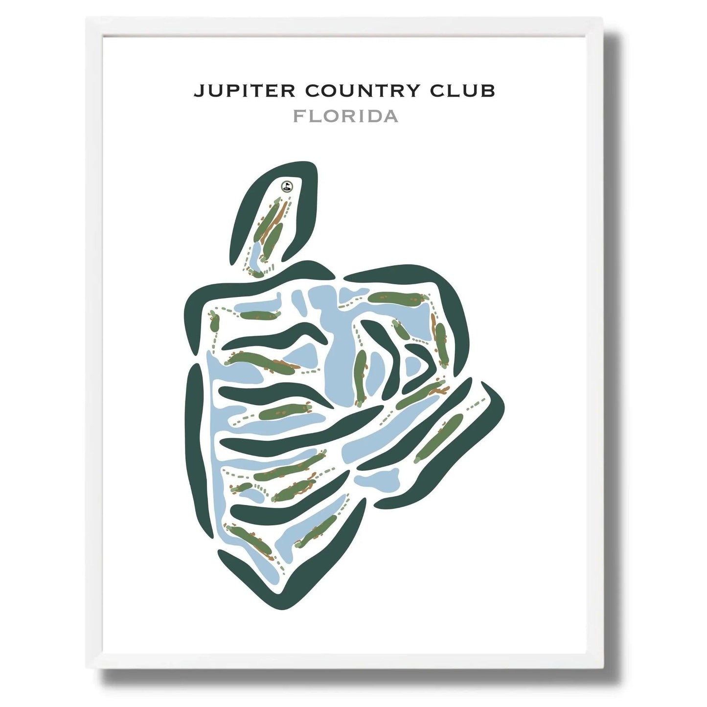 Jupiter Country Club, Florida - Printed Golf Courses
