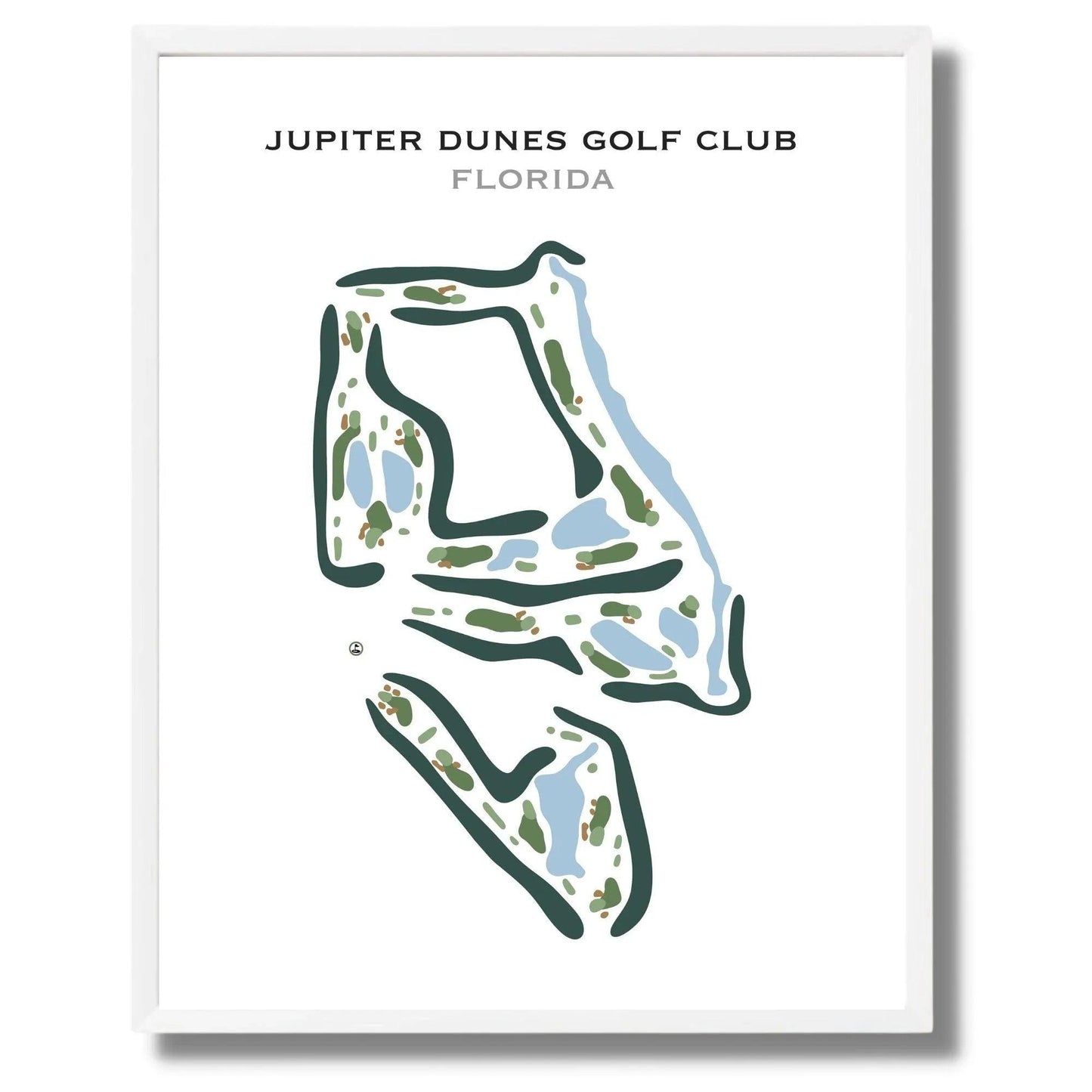 Jupiter Dunes Golf Club, Florida - Printed Golf Course