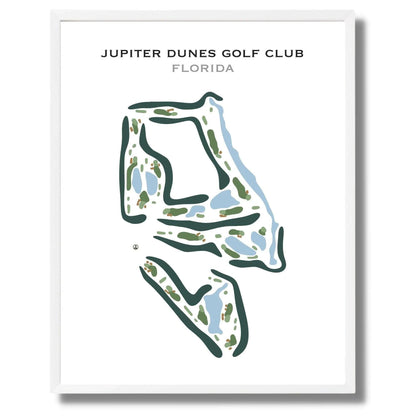 Jupiter Dunes Golf Club, Florida - Printed Golf Course