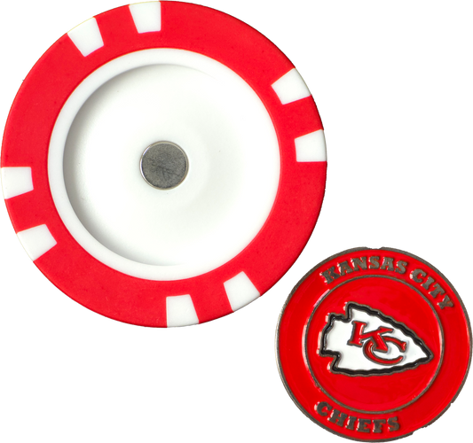 Officially Licensed Kansas City Chiefs Poker Chip Ball Marker