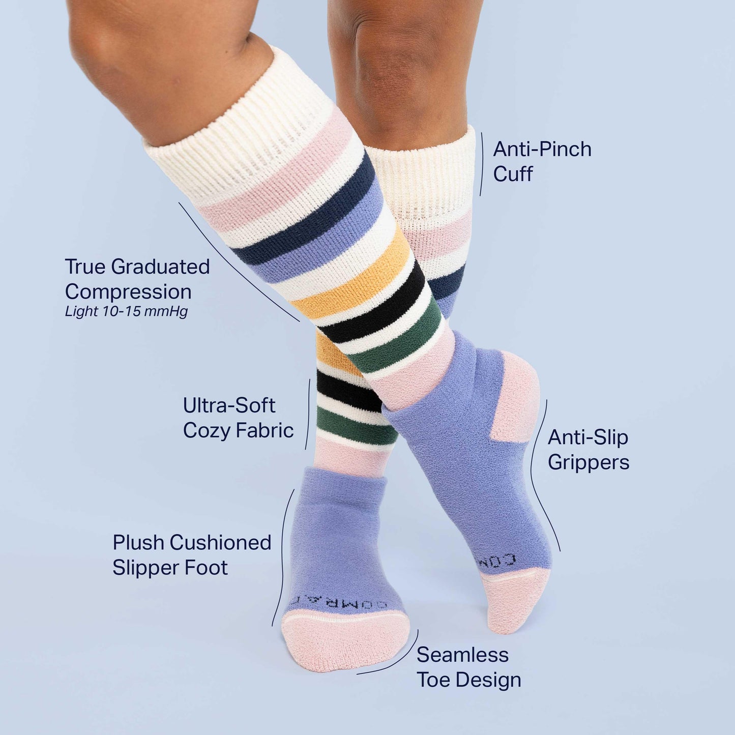 KCS-MS-3972-L1-knee-high-cozy-poly-stripes_multi_onbody1-lil - GOLF LEAGUE