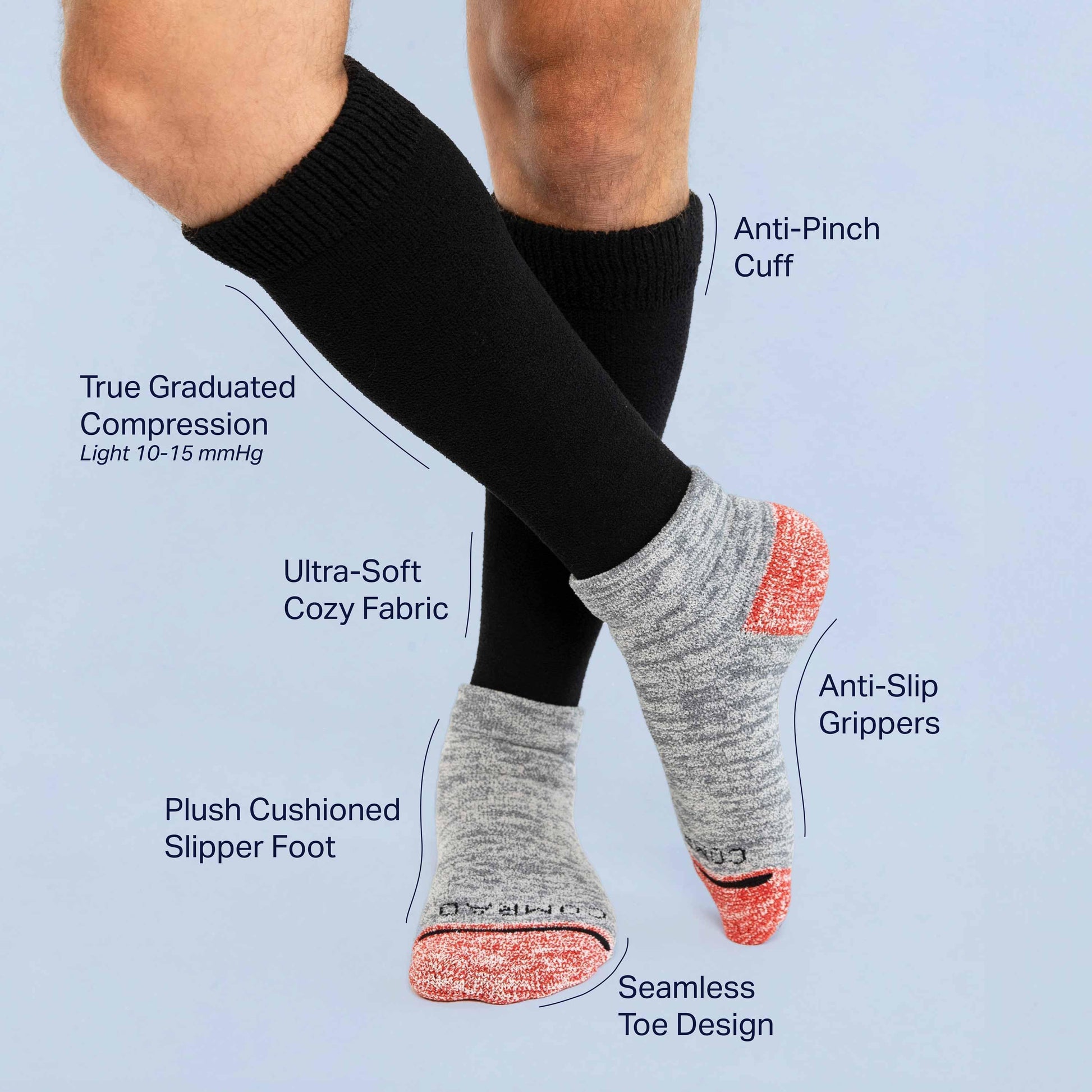 KCS-SL-3000-L1-knee-high-cozy-poly-solid_black_onbody1-lil - GOLF LEAGUE