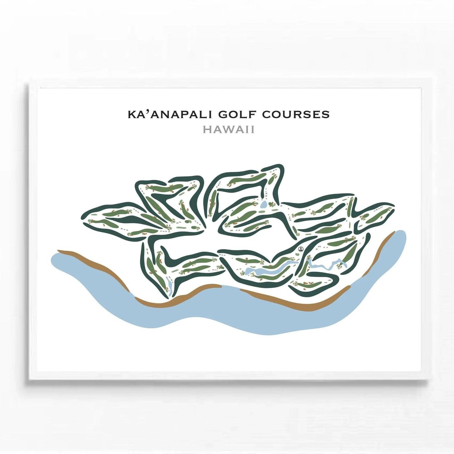 Ka'anapali Golf Courses, Hawaii - Printed Golf Courses